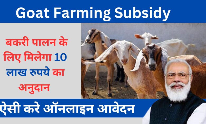 Goat Farming Subsidy 2023